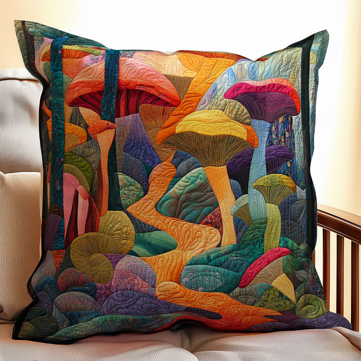 Mushroom Forest WX2402132CL Quilt Pillow Case