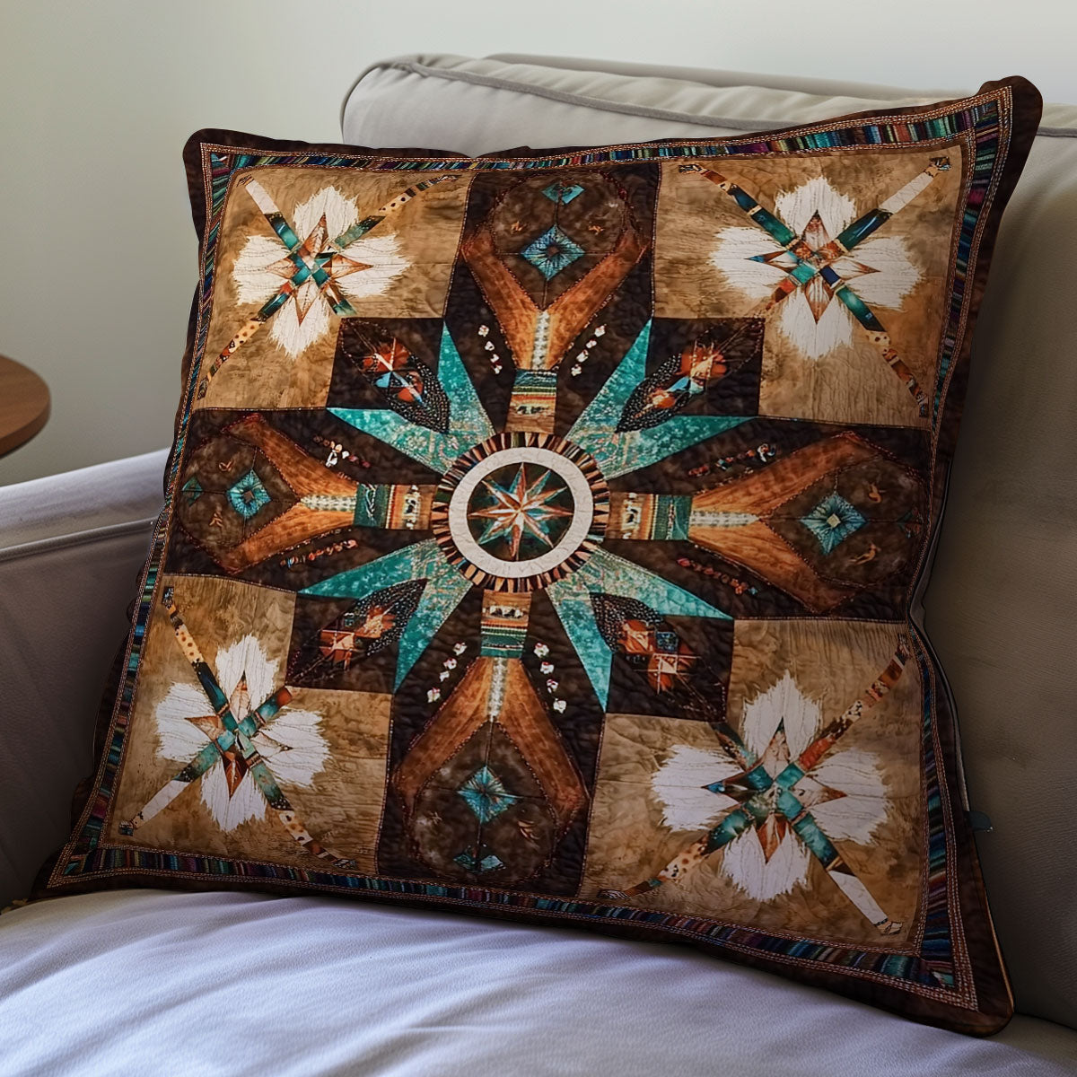 Native American Pattern WX2301096CL Quilt Pillow Case