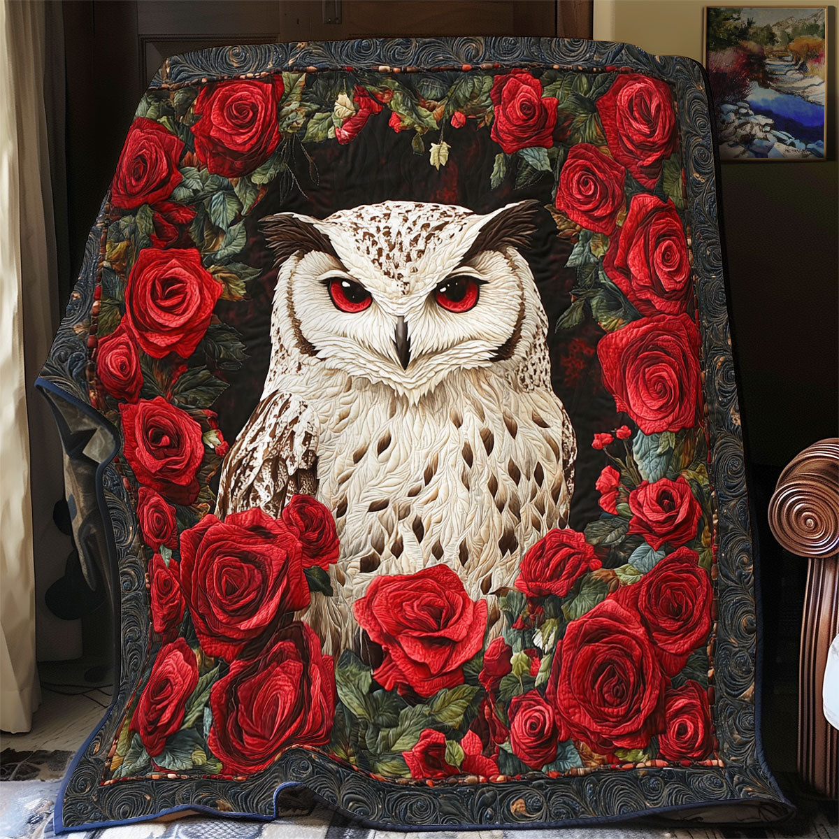 Owl Floral WX0303090CL Quilt