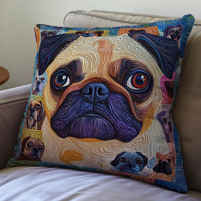 Pug WX2301112CL Quilt Pillow Case