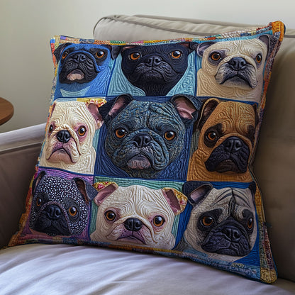 Pug WX2301113CL Quilt Pillow Case