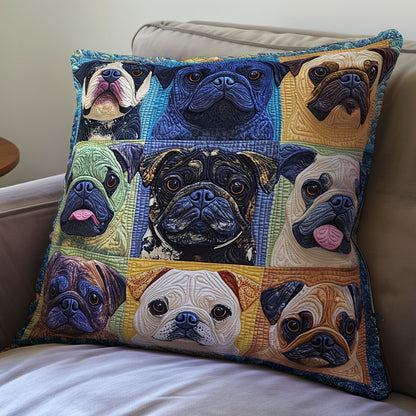 Pug WX2301114CL Quilt Pillow Case