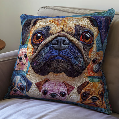 Pug WX2301109CL Quilt Pillow Case