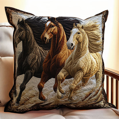 Running Horse WX2102067CL Quilt Pillow Case