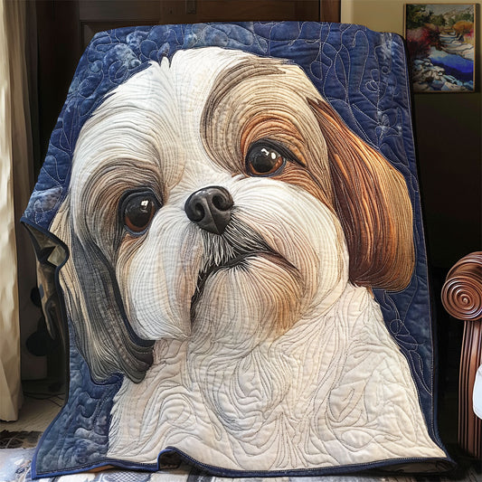 Shih Tzu Dog WX0303097CL Quilt