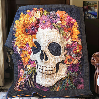 Skull Flower WX1701091CL Quilt