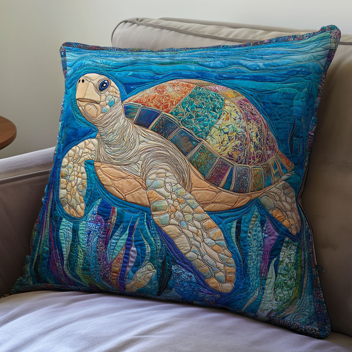 Turtle WX2301117CL Quilt Pillow Case