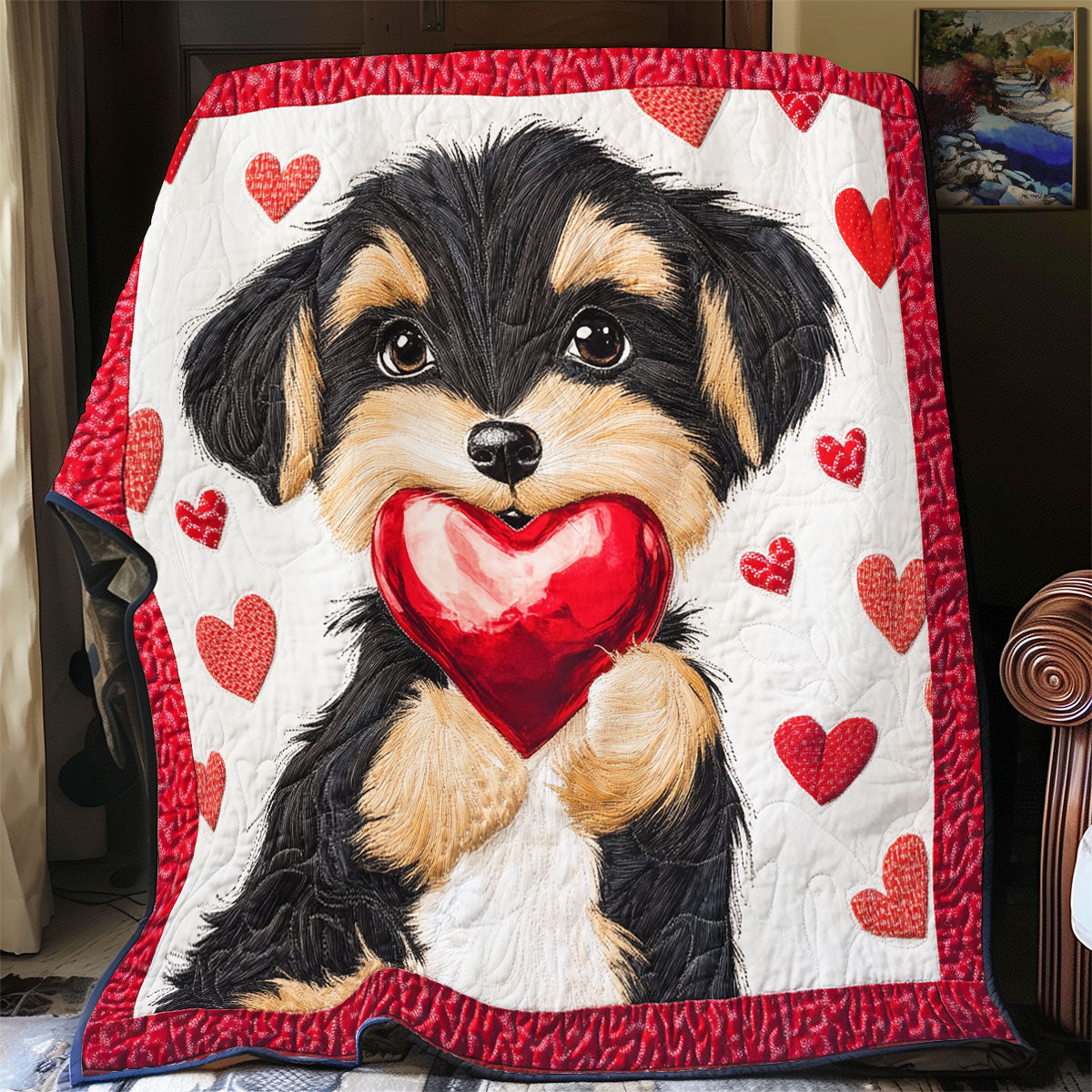 Valentine Puppy WX0801049CL Quilt