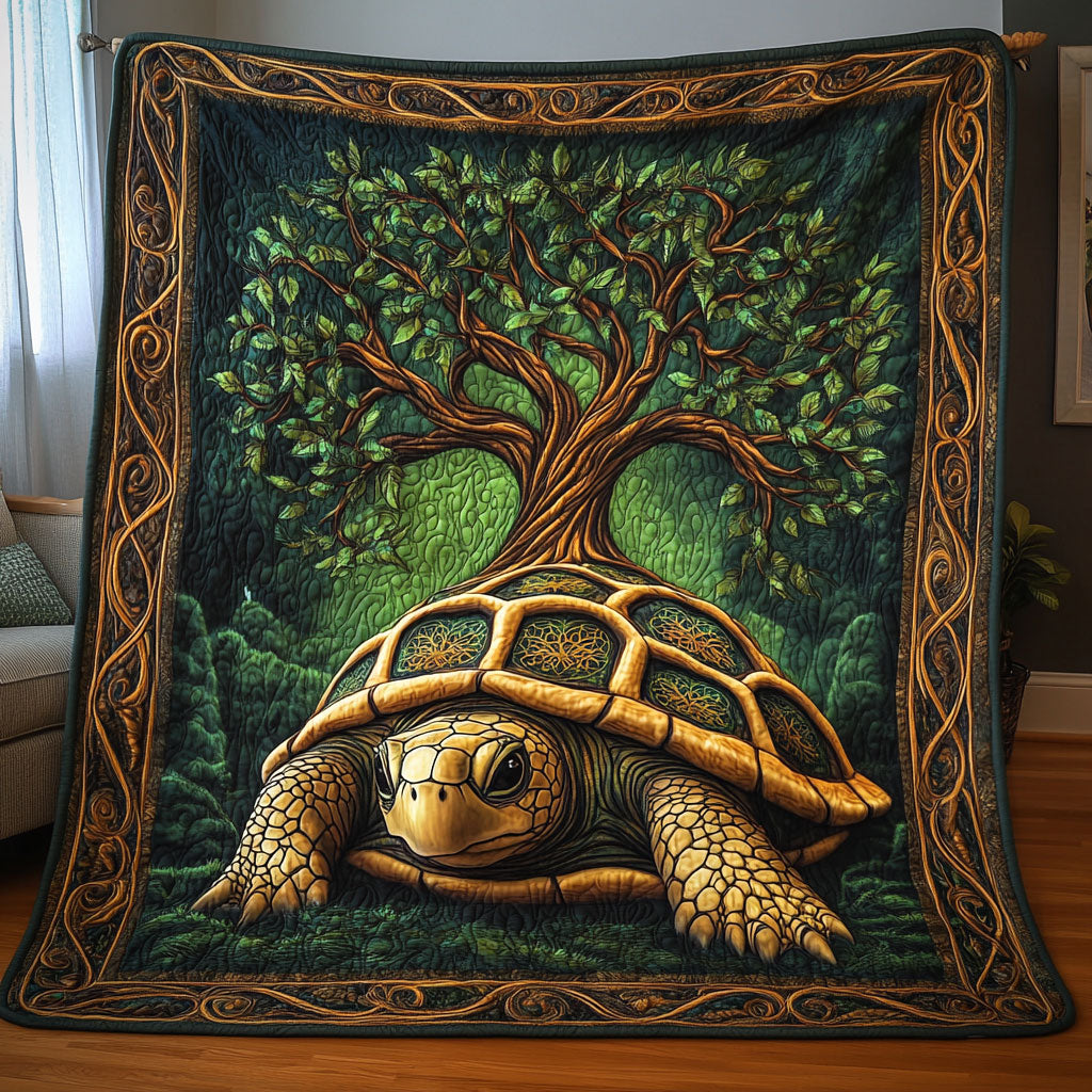 Turtle & Tree Of Life DH1310013CL Quilt