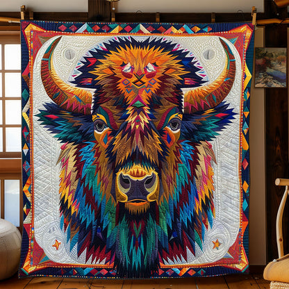 Bison Native American WJ3112003CL Quilt