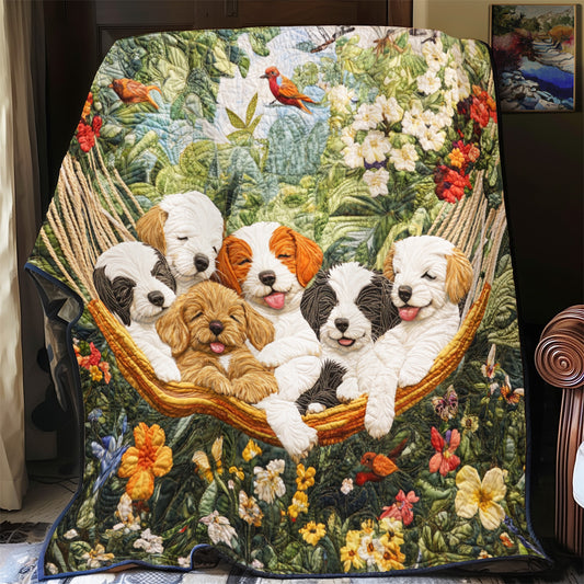 Puppy Paradise YR0801044CL Quilt