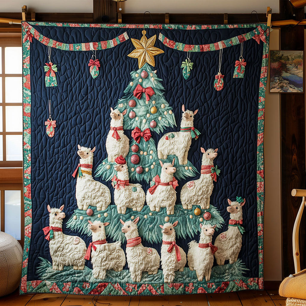 Llama Winter Blessing WN1711054CL Quilt