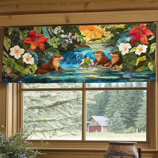 Otter Family WJ1404044CL Quilted Valance