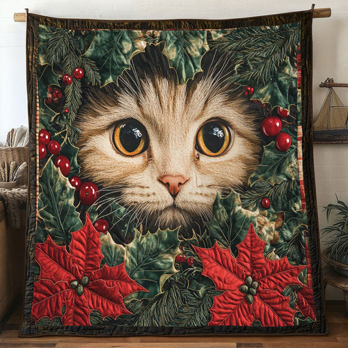 Cat Holiday Cheer WN0811020CL Quilt