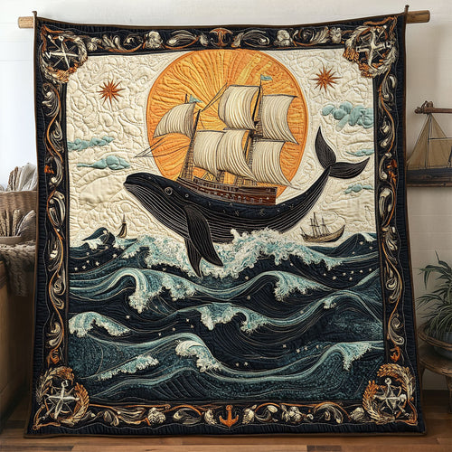 Whale’s Silent Crossing WN1607062CL Quilt