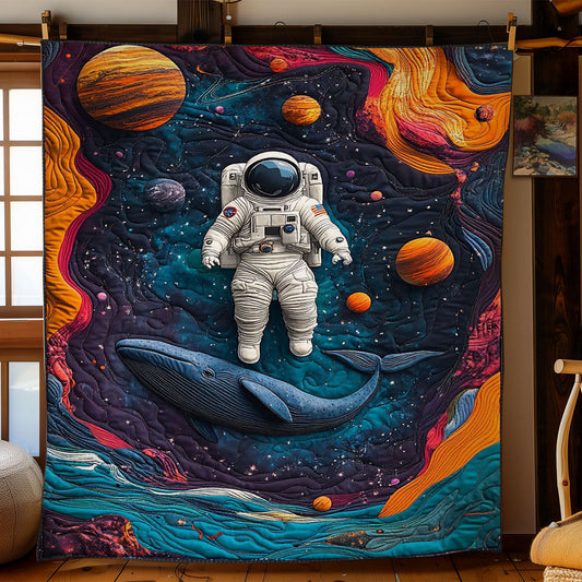 Astronaut And Whale WY2103007CL Quilt