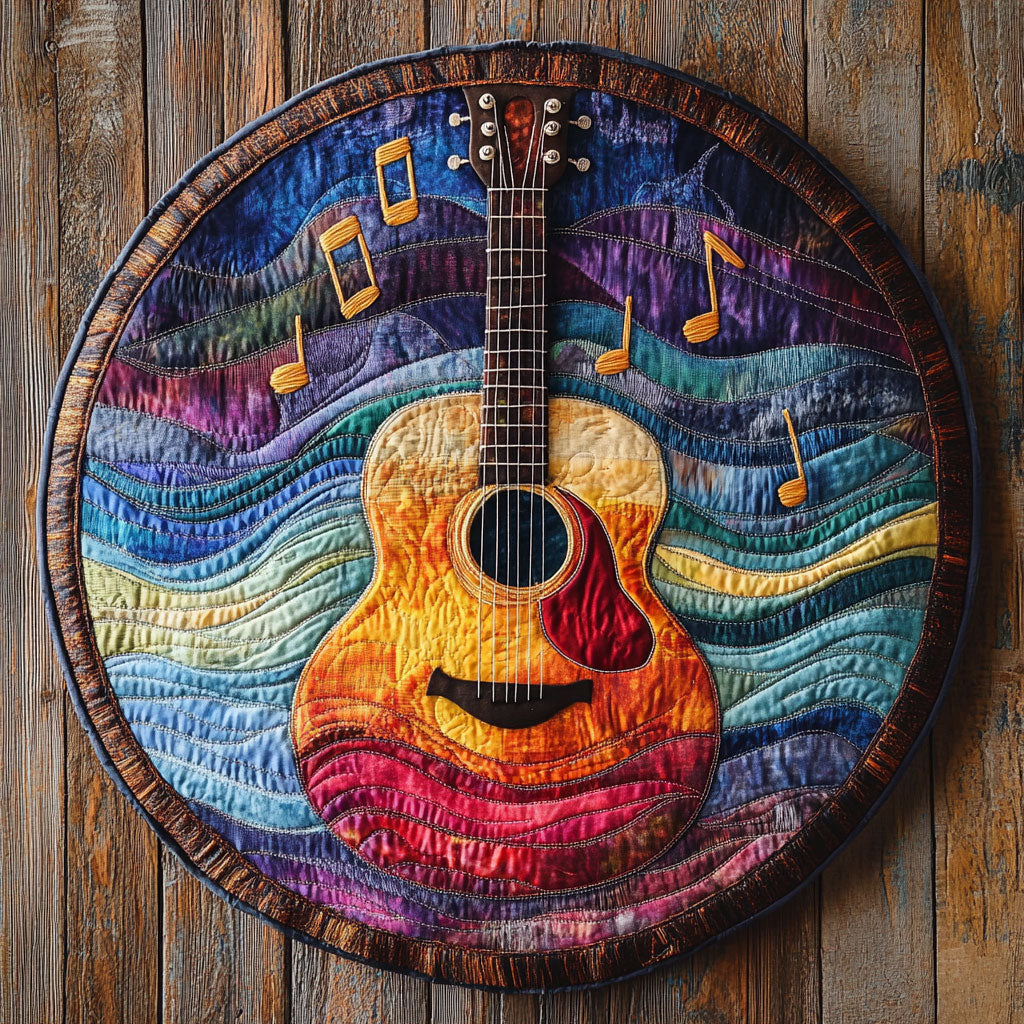 Guitar Dreamfire WN1606024CL Quilted Round Mat