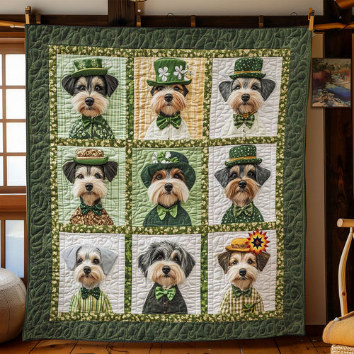 Schnauzer Luck Day WN1411039CL Quilt