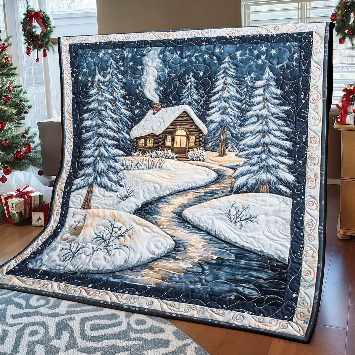 Warmy House Snowfall WP0212052CL Quilt