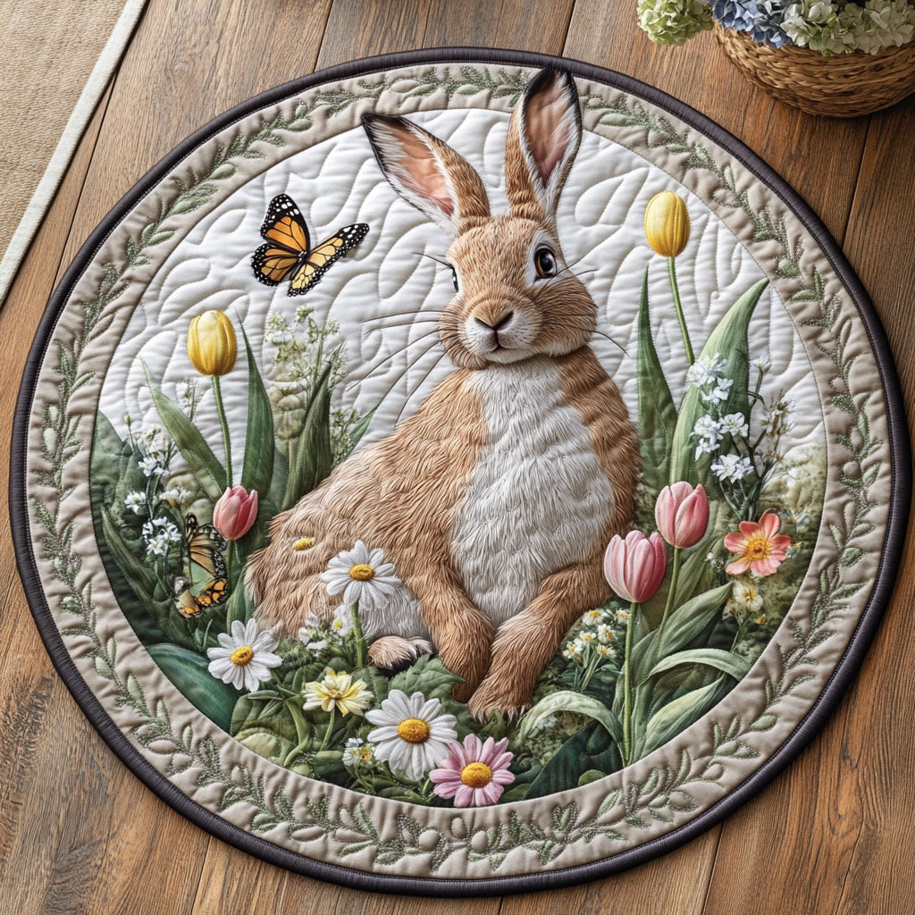 Garden Hare CP0406084CL Quilted Round Mat