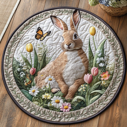Garden Hare CP0406084CL Quilted Round Mat