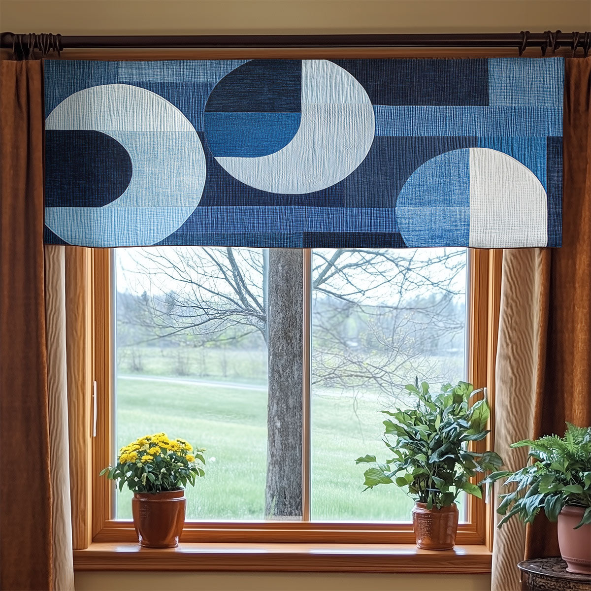 Curved Echo WN0407076CL Quilted Valance