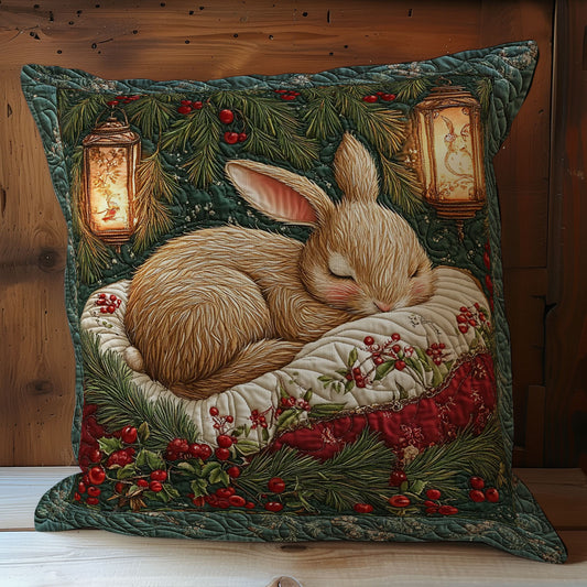 Sleeping Rabbit In Holly WY2401032CL Quilt Pillow Case