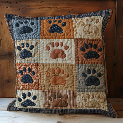 Colorful Dog Paw WY0402055CL Quilt Pillow Case