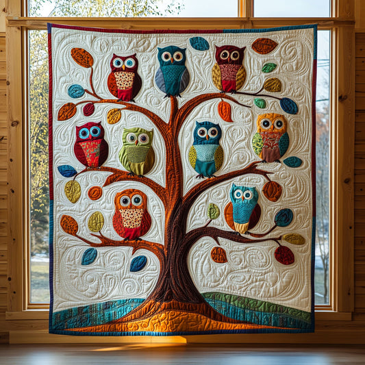Owl Nature Circle CW0210040CL Quilt