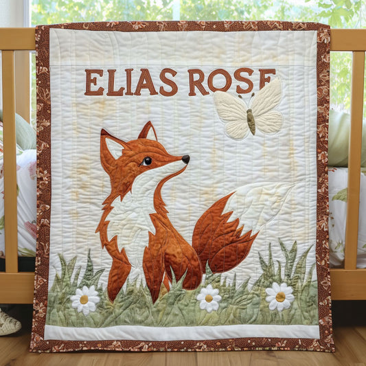The Gentle Fox WJ0108005CL Personalized Baby Quilt