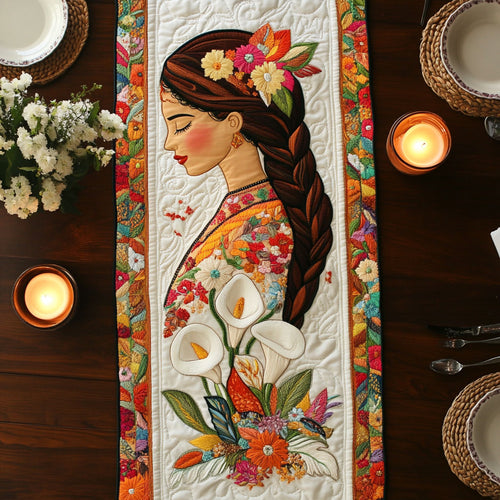 Floral Spirit Essence WN1706017CL Quilted Table Runner