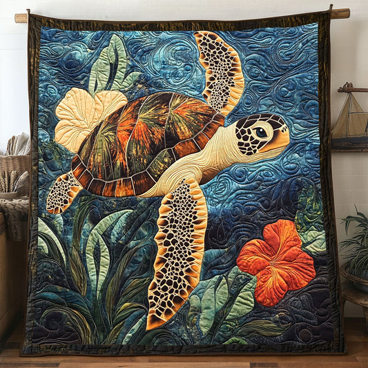 Hibiscus Turtle WP1905024CL Quilt