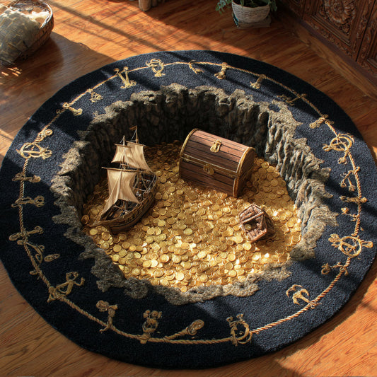 Mystic Treasure Pit WN2909042CL Quilted Round Mat