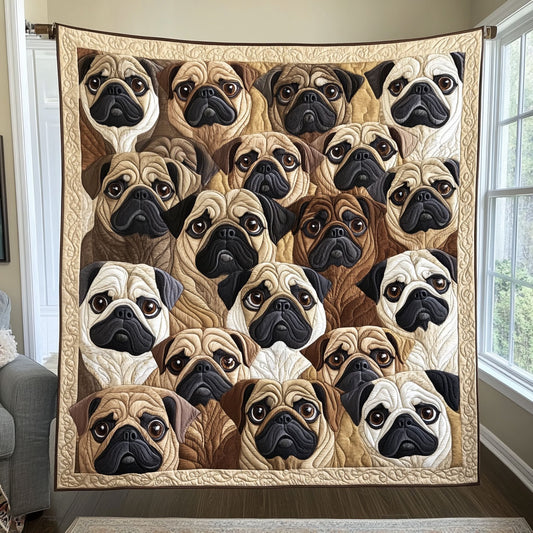 Charming Pug CW0512006CL Quilt
