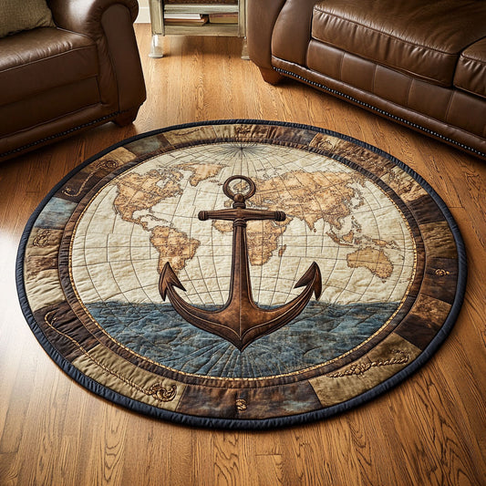 Harbor Light CP0110054CL Quilted Round Mat