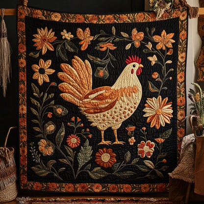Blooming Hen WY1004015CL Quilt