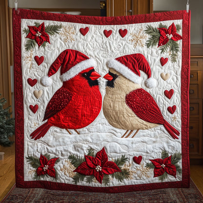 Cardinal Couple Christmas LT2911008CL Quilt