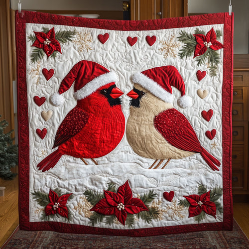 Cardinal Couple Christmas LT2911008CL Quilt