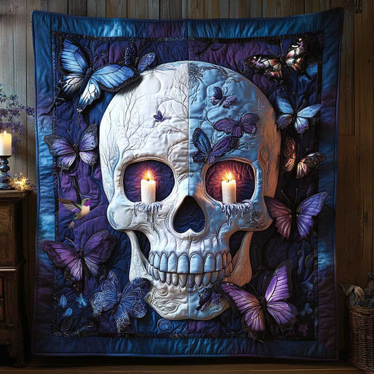 Skull Butterfly Dance WN2410012CL Quilt