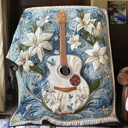 Lilies And Guitar WY0301052CL Quilt