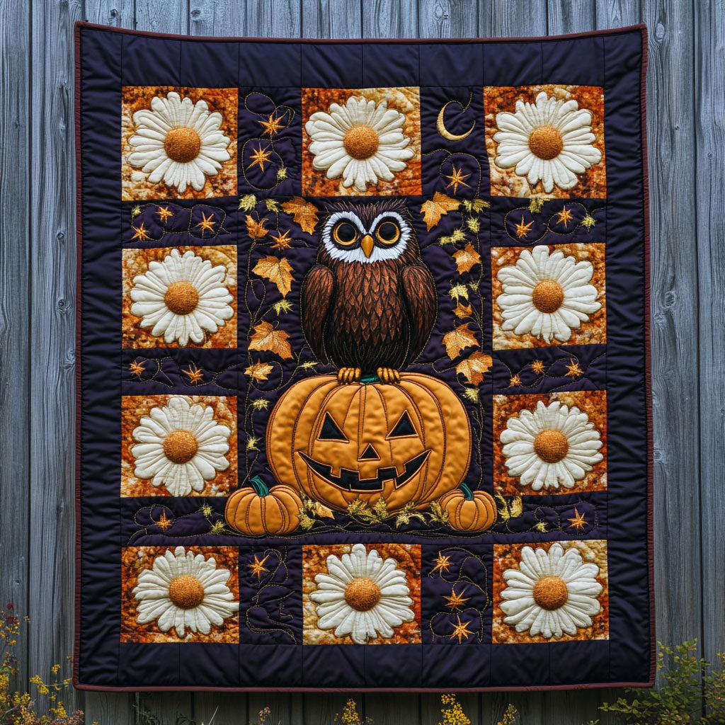 Bloom Pumpkin Owl CW1009021CL Quilt