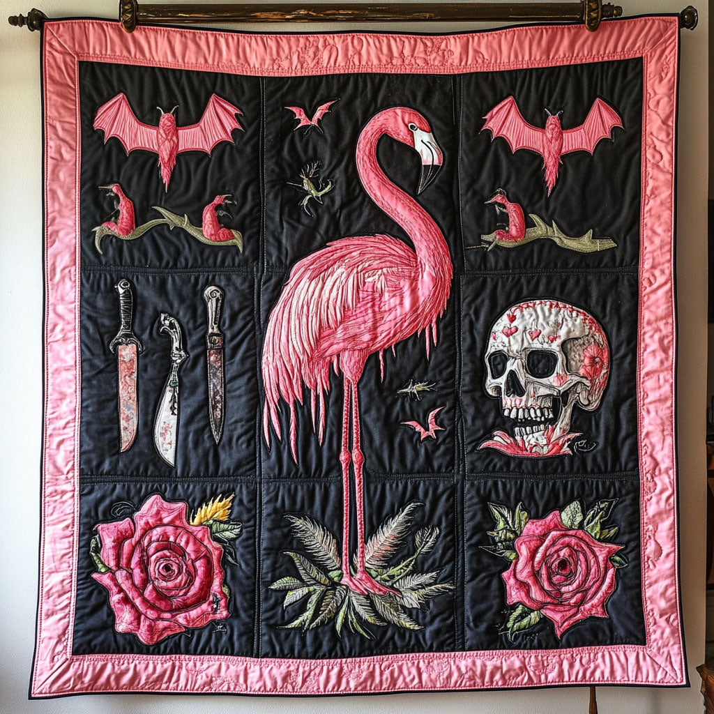 Flamingo In The Gloom WY2208109CL Quilt