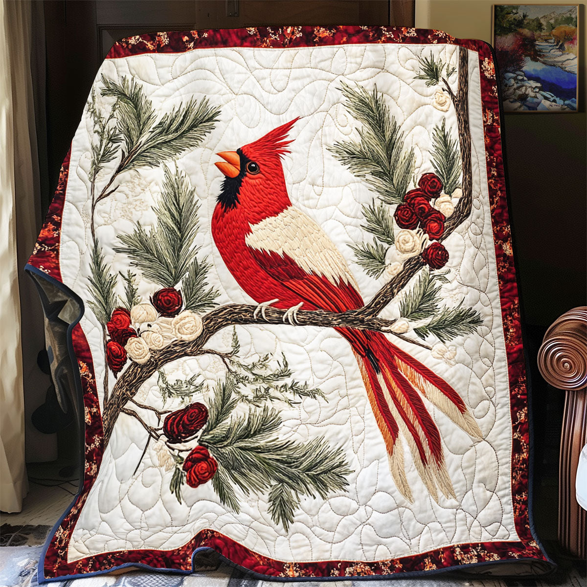 Red Cardinal WX0901048CL Quilt