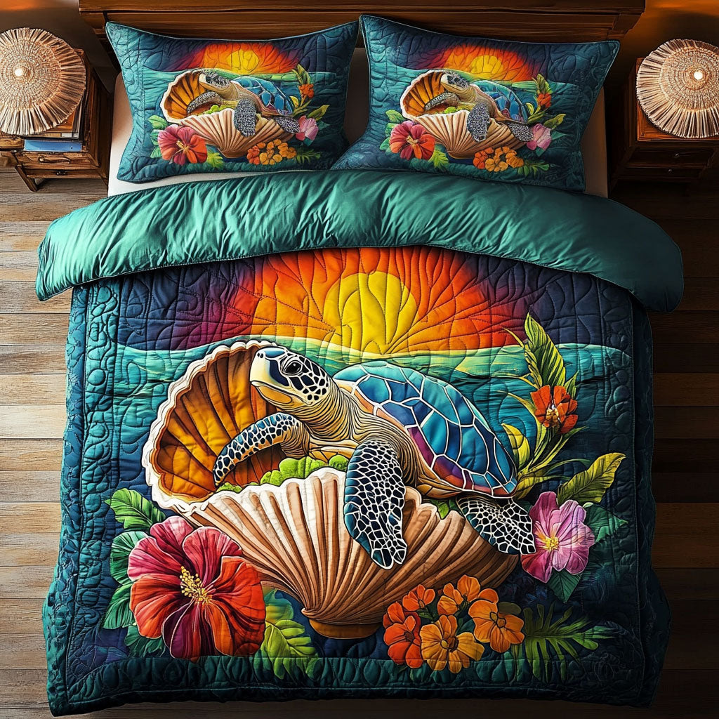 Island Spirit Sea Turtle WY2406016CL Duvet Cover Set