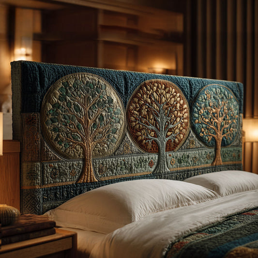Wisdom Tree Of Life WN1712035CL Quilted Headboard Slipcover