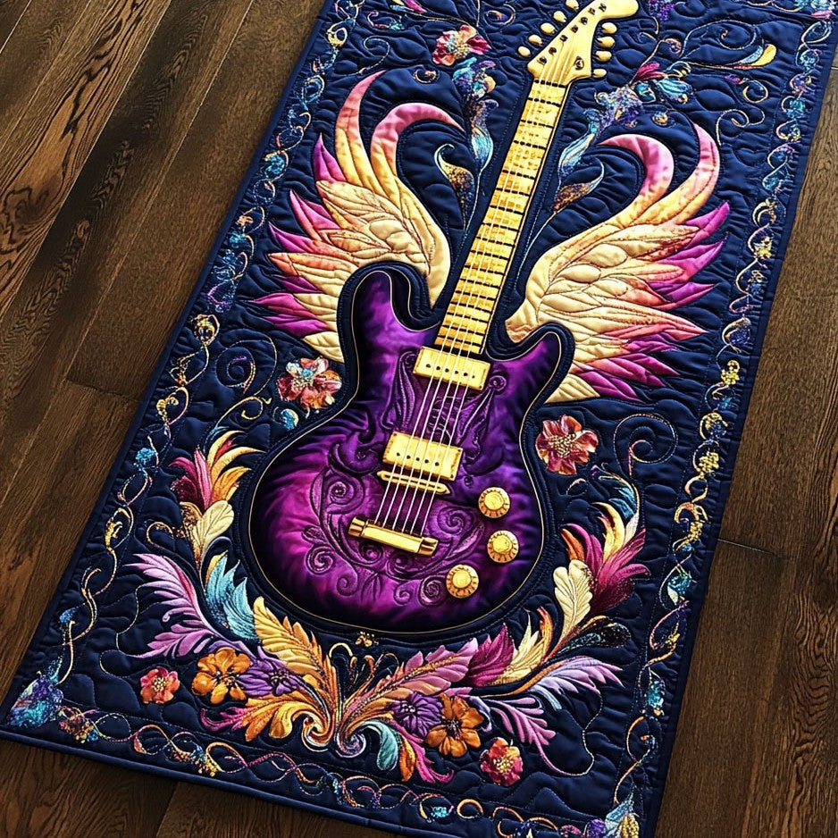 Wings Of Rock WY2605040CL Quilted Table Runner