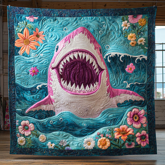 Smile Pink Shark CP1406034CL Quilt