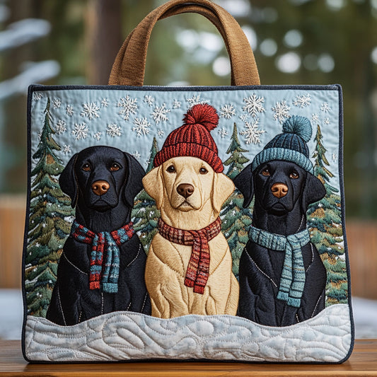Christmas Pup CW3010006CL Quilted Tote Bag
