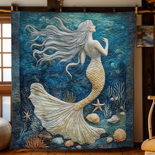 Coral Reef Mermaid WN2203006CL Quilt
