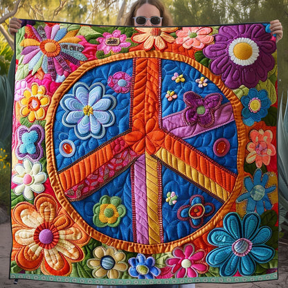 Trippy Hippie Sign WJ1909021CL Quilt